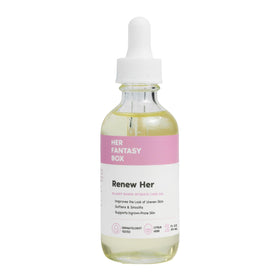 Her Fantasy Box front bottle shot showing product and gentle formula benefits