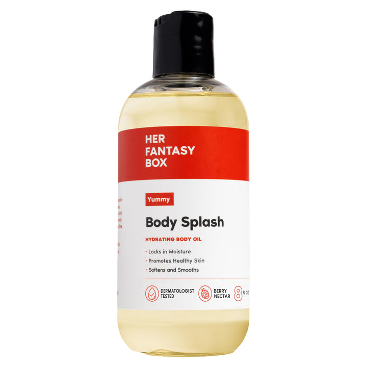 Her Fantasy Box front bottle showing sleek packaging and lightweight oil