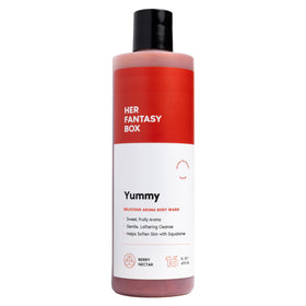 Her Fantasy Box front packaging showing vibrant 16 oz bottle and label benefits