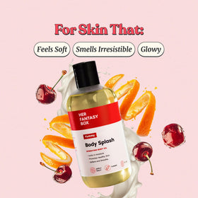 Her Fantasy Box pouring oil detail highlighting easy application and control
