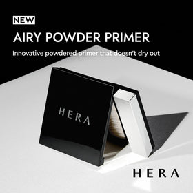 HERA brush close-up showing soft bristles for smooth, even application