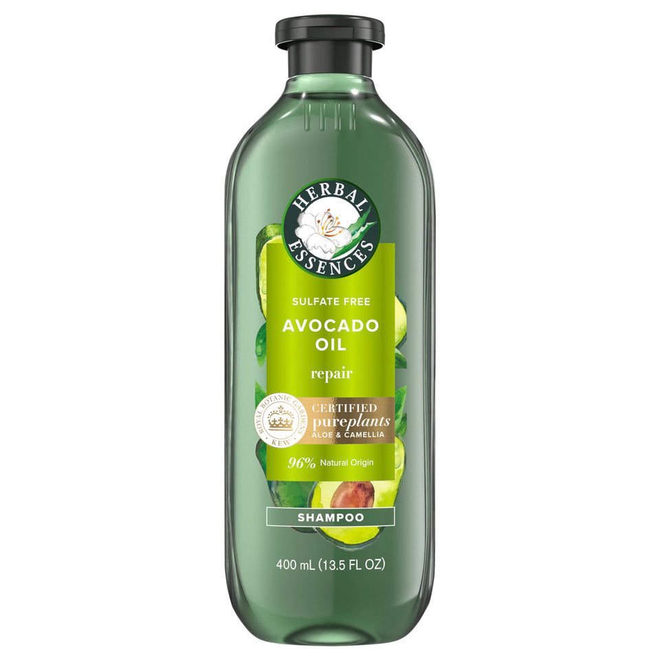 Herbal Essences front bottle shot showing repair benefits