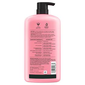 Herbal Essences before and after hair comparison showing reduced frizz