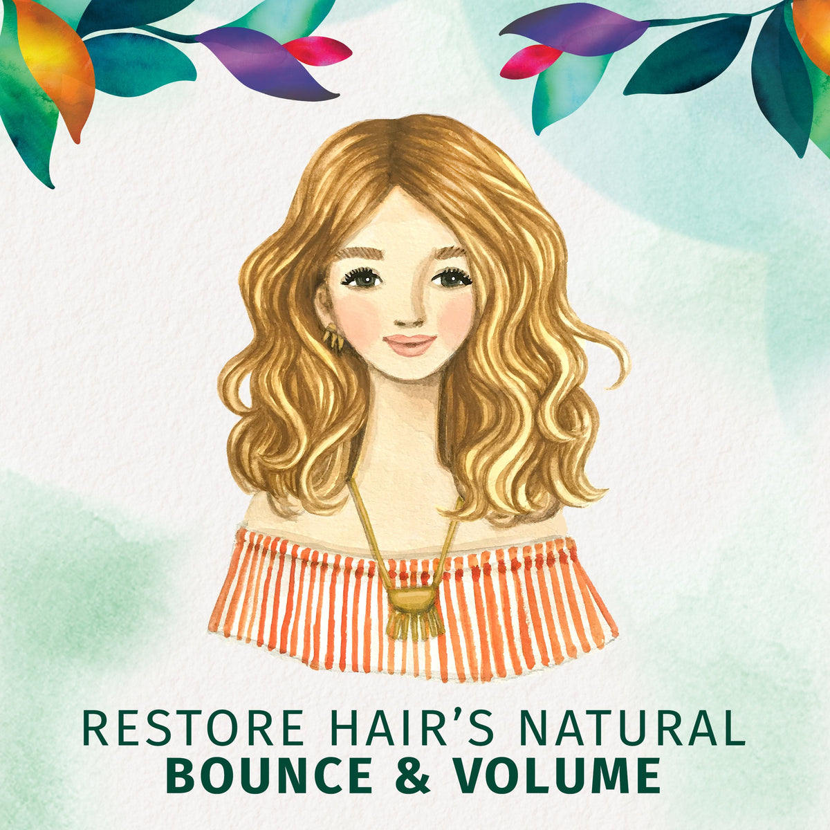 Close-up of Herbal Essences label highlighting silicone-free, paraben-free benefits