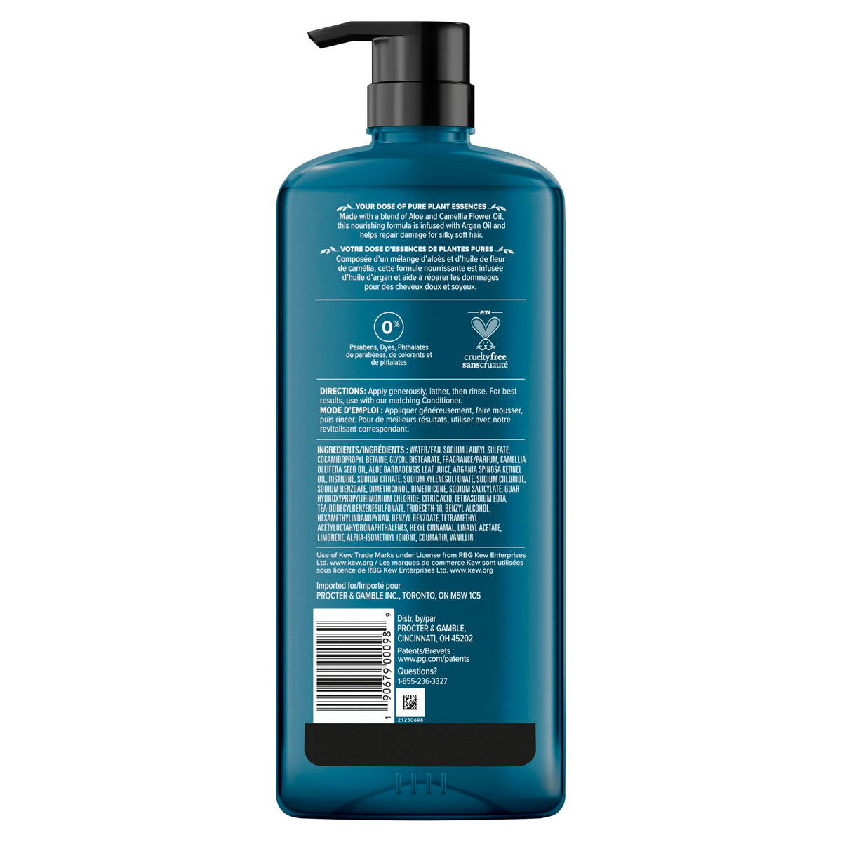Herbal Essences bottle front tactile raised dots and lines aiding low-vision users