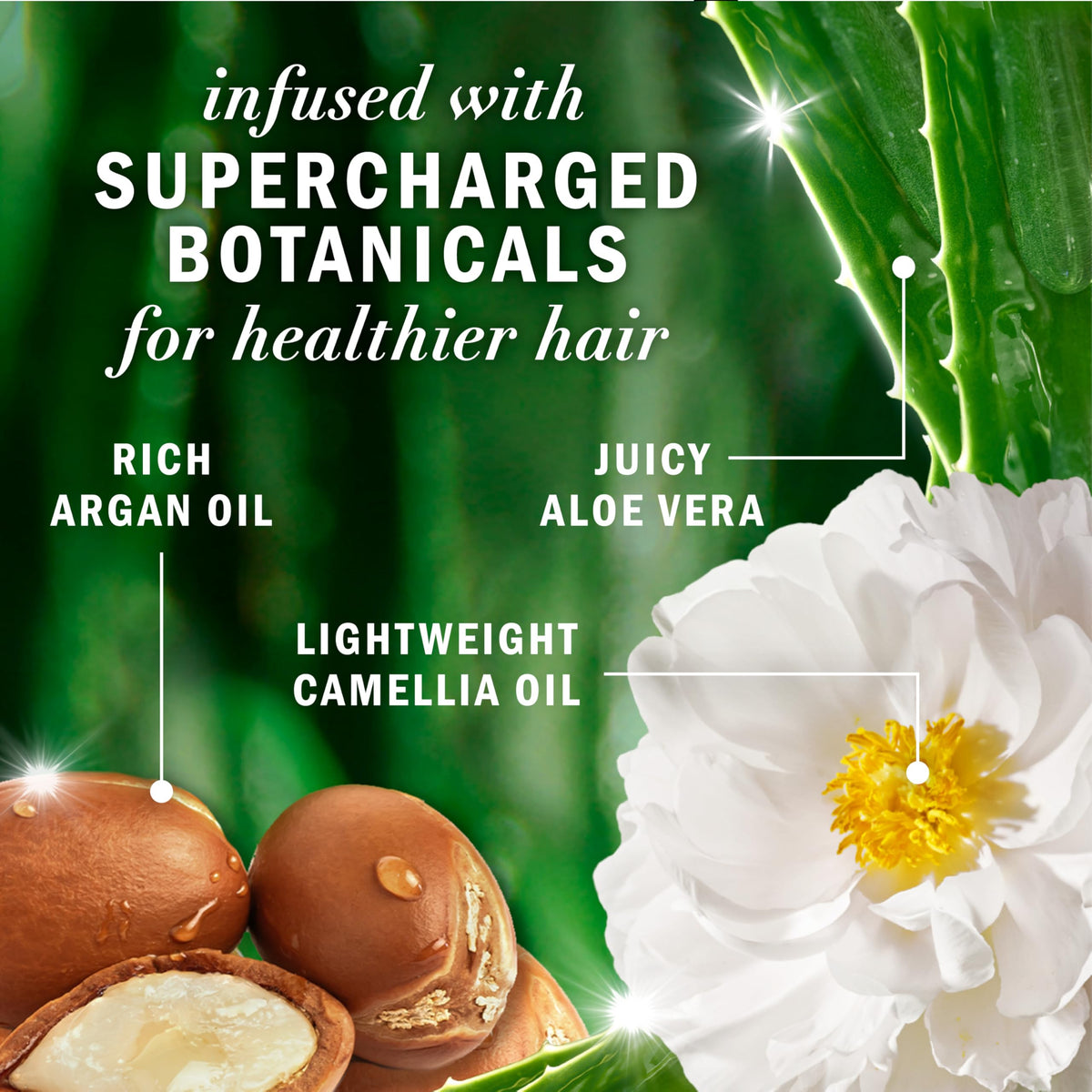 Herbal Essences conditioner in hand demonstrating detangling ease