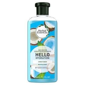 Herbal Essences front bottle showing product and coconut scent benefit