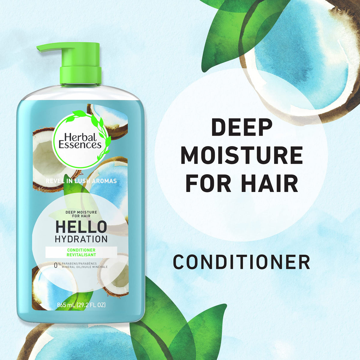 Herbal Essences in-shower lifestyle with product delivering tropical boost