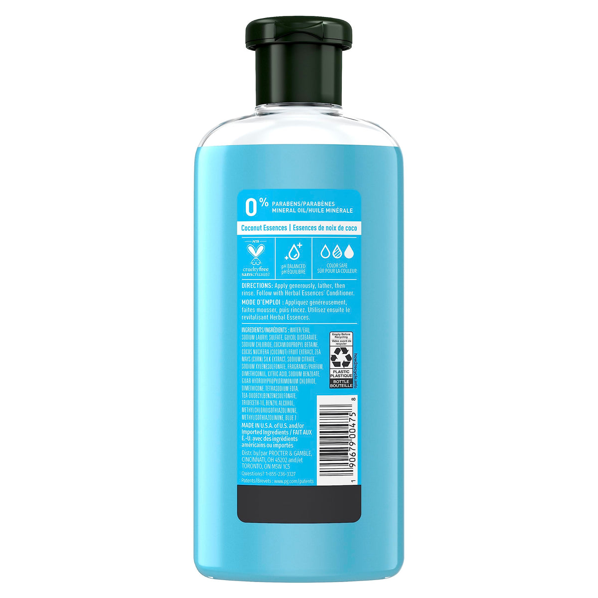 Herbal Essences creamy pour texture demonstrating moisturizing lather