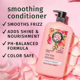Herbal Essences label close-up highlighting ingredients and product claims