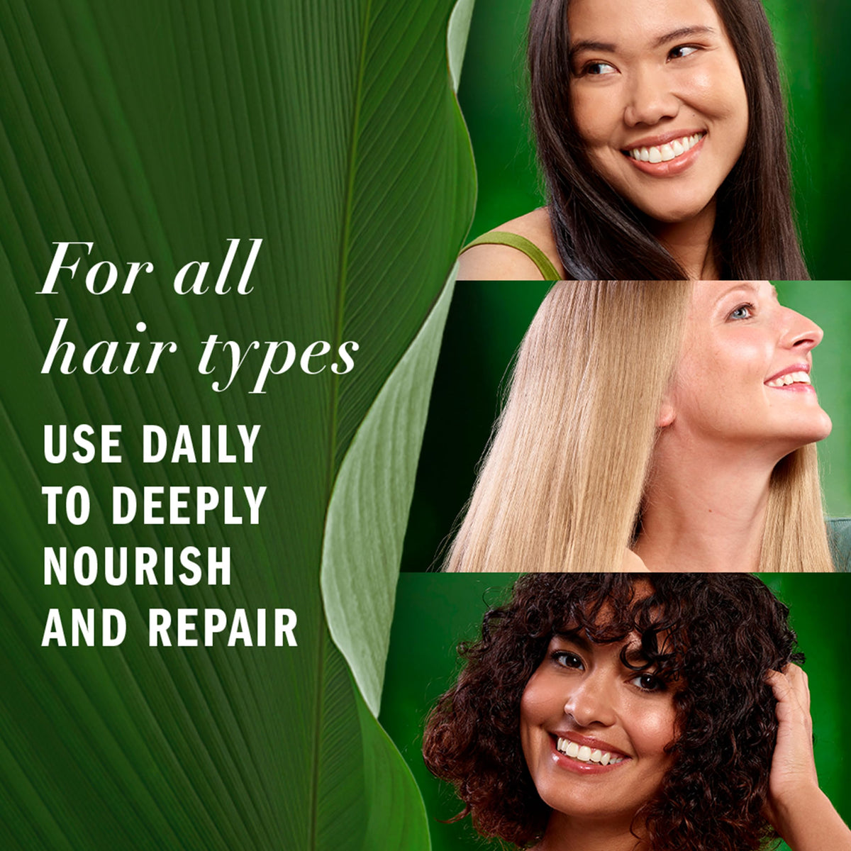 Herbal Essences label showing plant certifications and clean ingredients