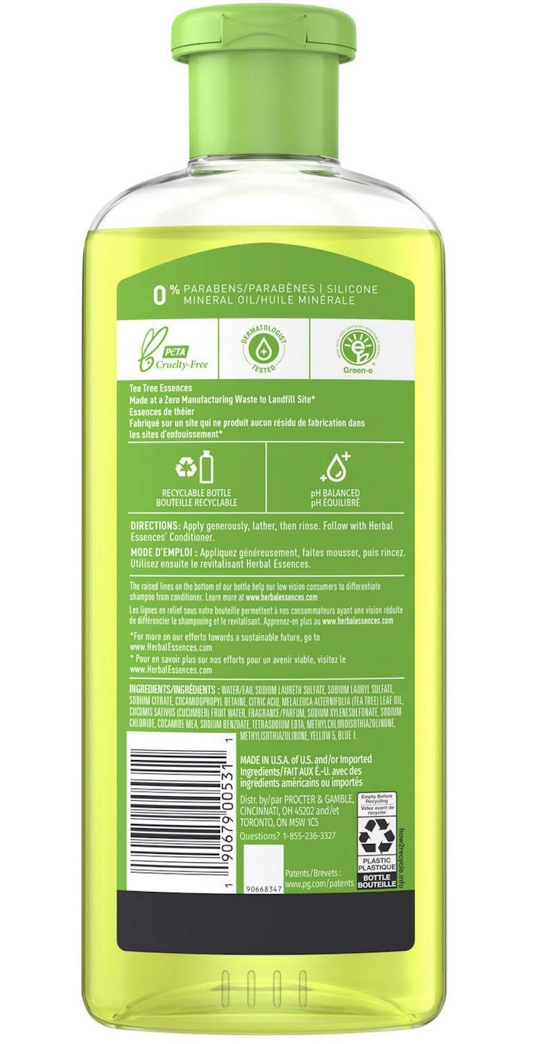 Herbal Essences lather in hand demonstrating foaming action and gentle clarifying benefit
