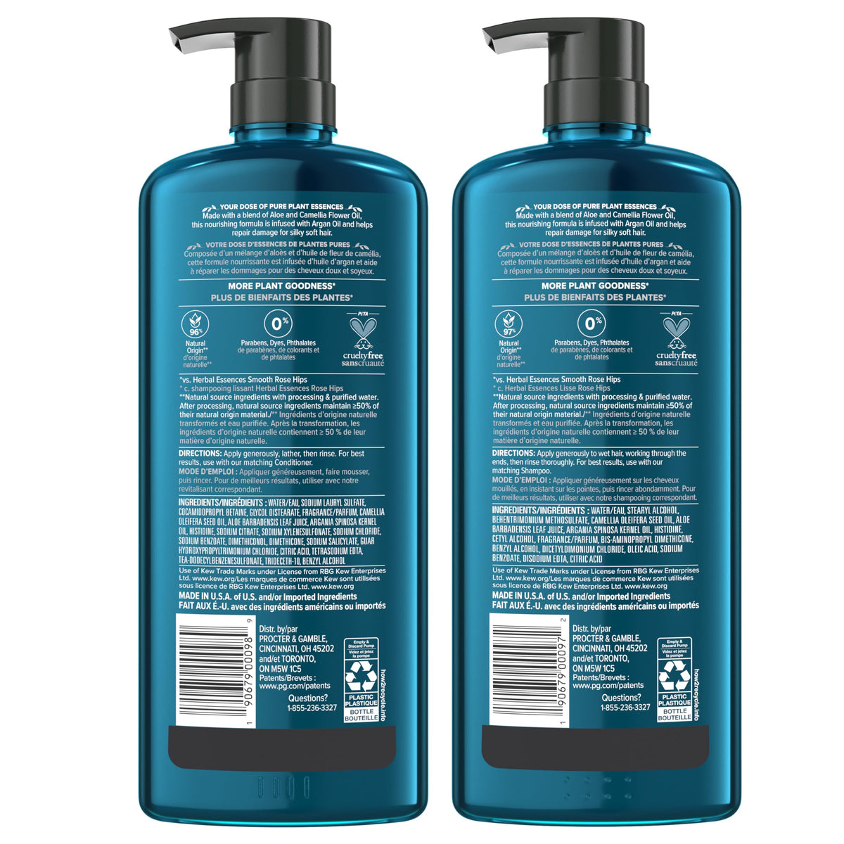Herbal Essences set on bathroom shelf suggesting everyday use