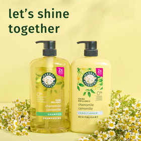 Herbal Essences shampoo and conditioner duo staged together to show collection pairing benefits.