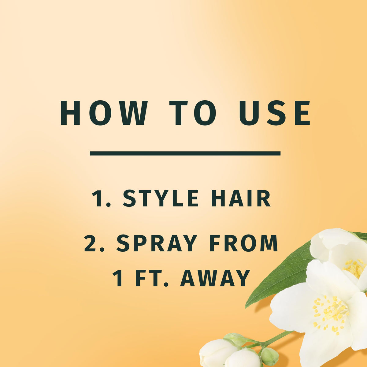 Herbal Essences fine mist texture demonstration for lightweight, non-crunchy hold