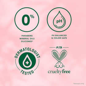 Herbal Essences shampoo foam texture showing gentle lather and cleansing