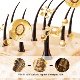 Herbalosophy conditioner spread detail demonstrating smoothing moisture