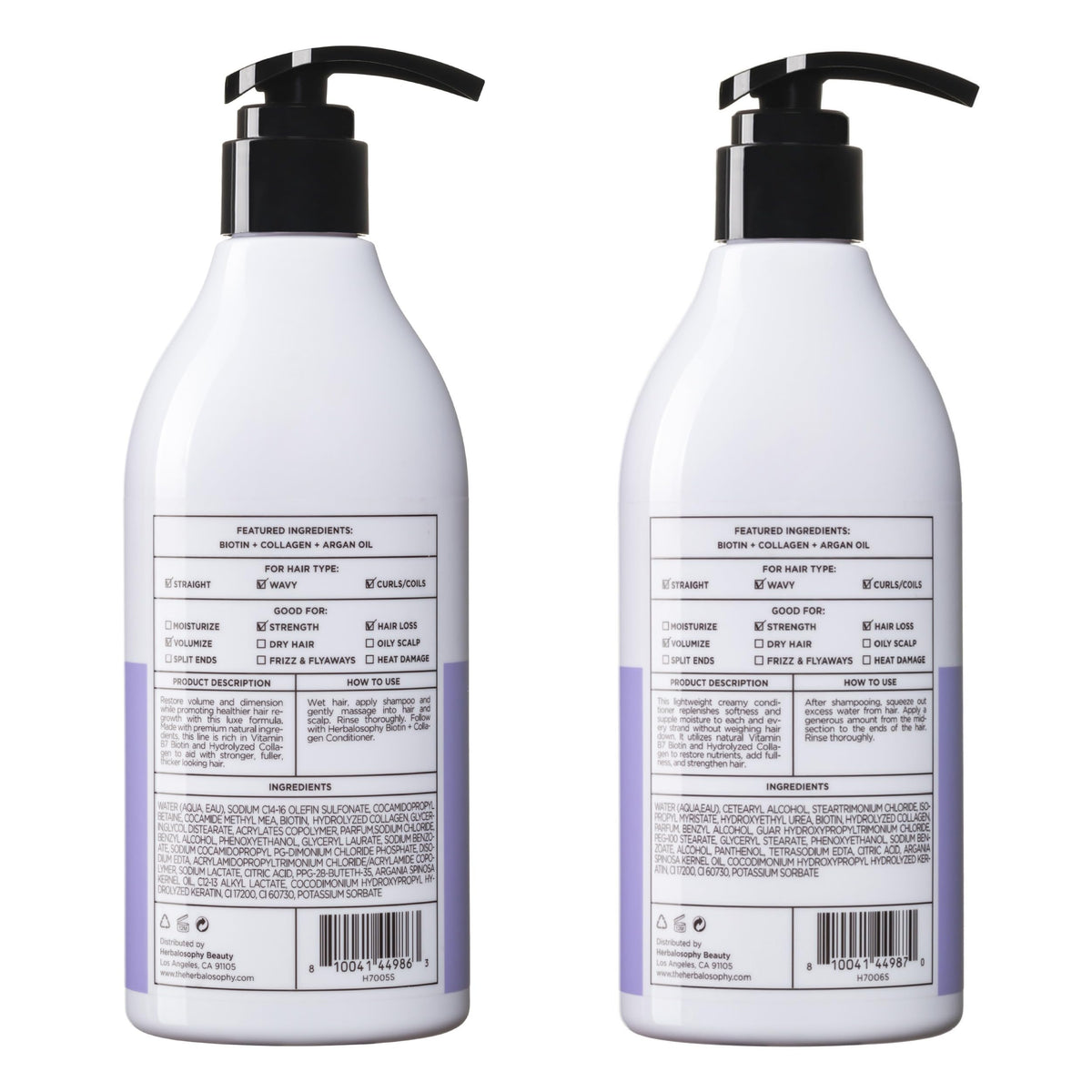 Herbalosophy on bathroom shelf styled to show salon-quality daily haircare