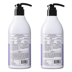 Herbalosophy on bathroom shelf styled to show salon-quality daily haircare