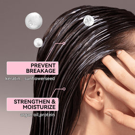Herbalosophy shampoo texture closeup showing creamy lather for gentle cleanse