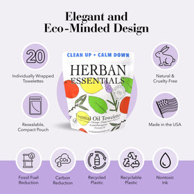 Herban Essentials unfolded wipe texture close-up showing soft durable fabric