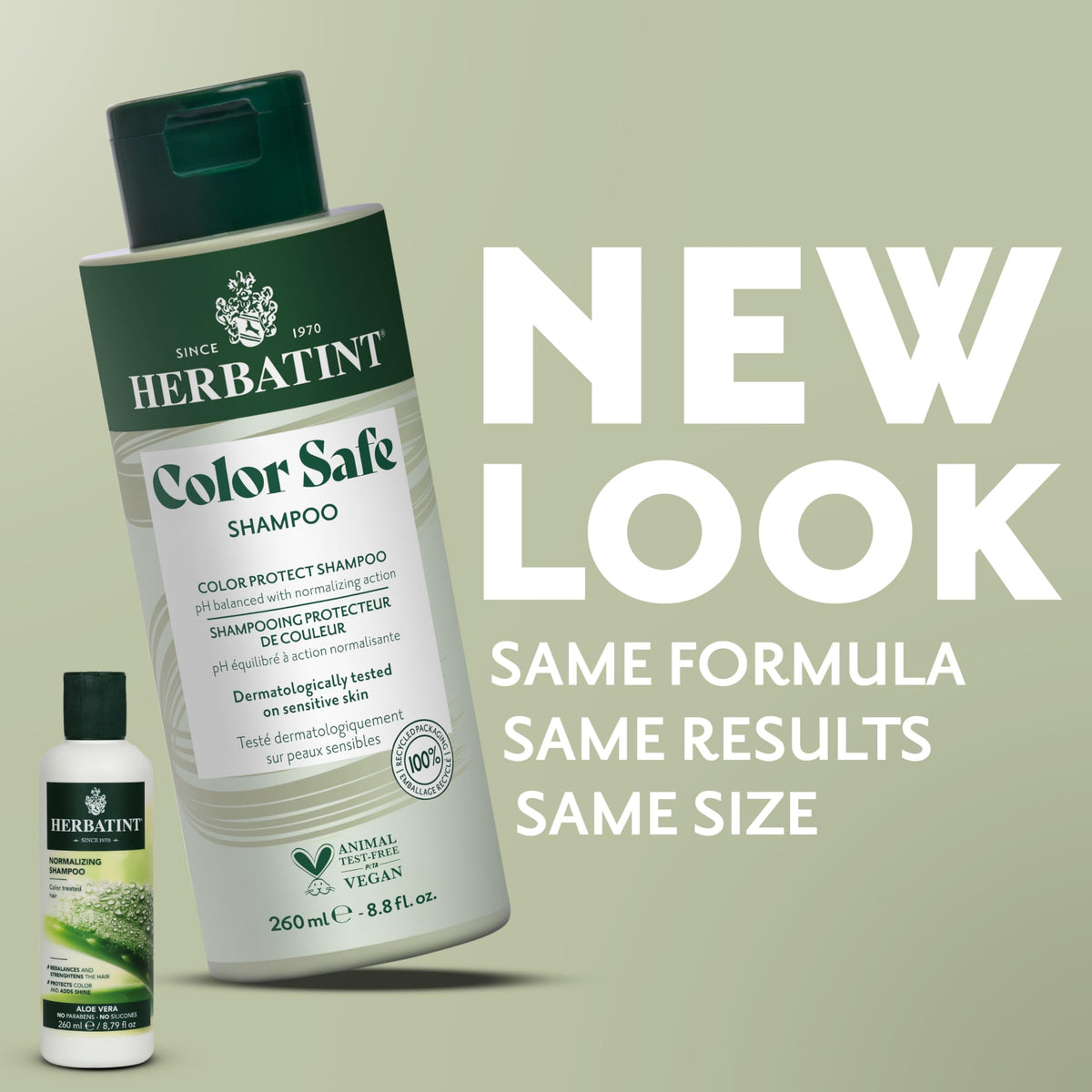 Herbatint label close-up highlighting ingredients and gentle formula benefit