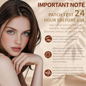 HerbBliss lash tint in use on model demonstrating natural results