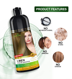 Herbishh in-shower application scene illustrating simple use and quick gray coverage