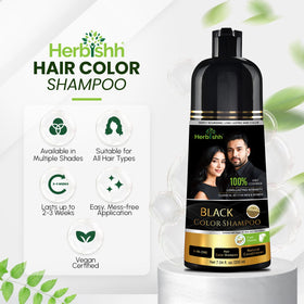 Herbishh shampoo lather in hand demonstrating easy application and conditioning