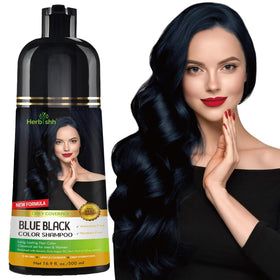 Herbishh front packaging blue black showing bottle and label benefit