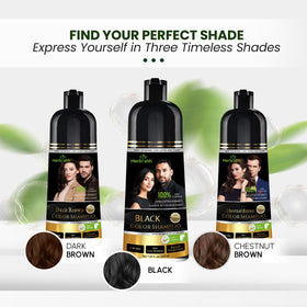 Hands massaging Herbishh shampoo in shower showing simple application and nourishment