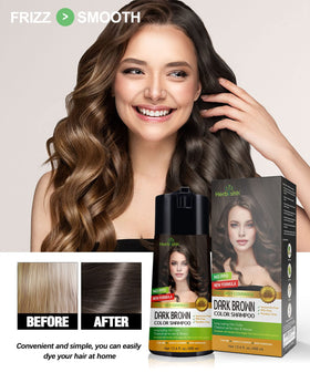 Herbishh styled hair lifestyle image showing rich color and smooth finish