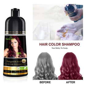 Herbishh shampoo texture close-up highlighting creamy moisturizing formula