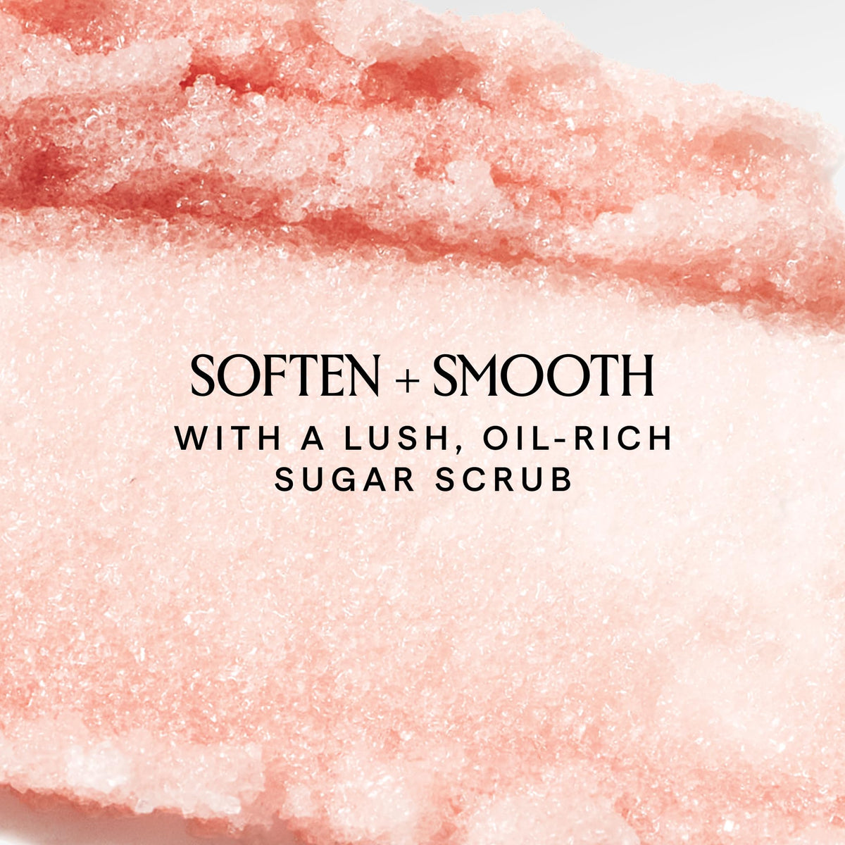 HERBIVORE close-up of sugar granules highlighting gentle exfoliation benefit