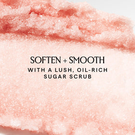HERBIVORE close-up of sugar granules highlighting gentle exfoliation benefit