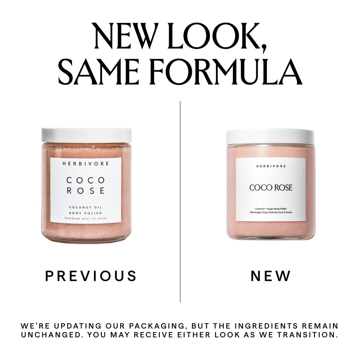 HERBIVORE label close-up showing ingredients and vegan cruelty-free benefit