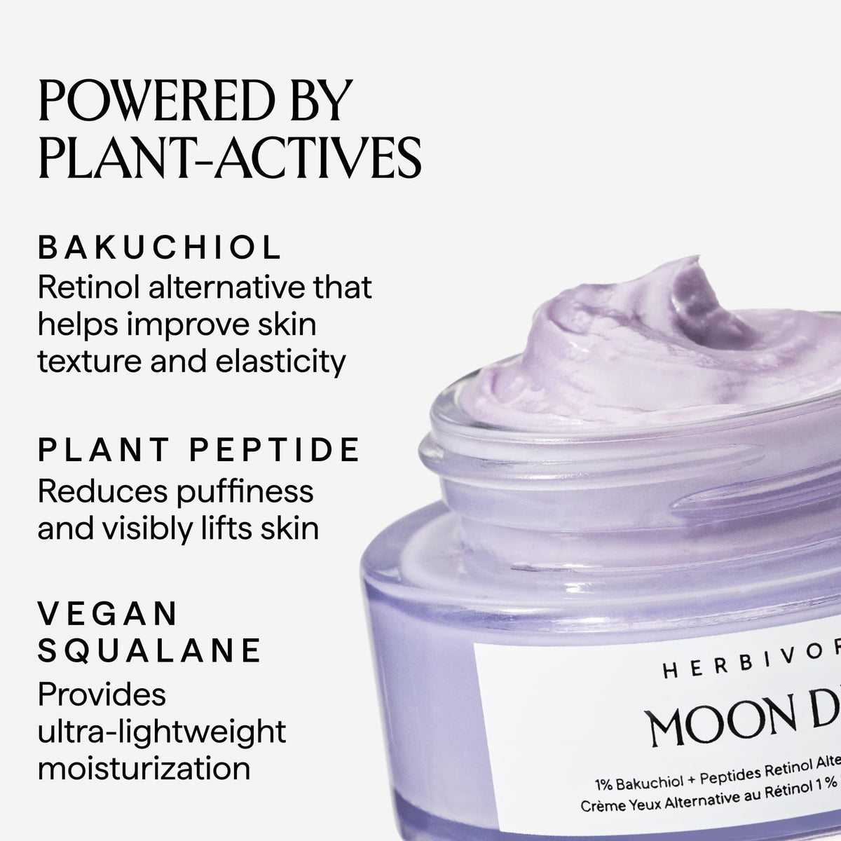 HERBIVORE applying Moon Dew on hand to show spreadability and immediate hydrating benefit