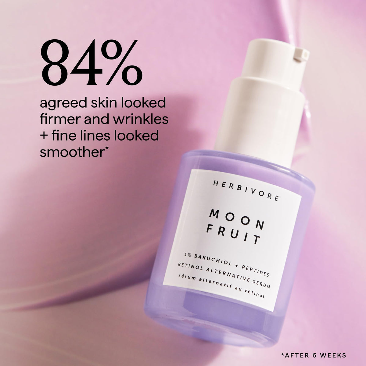 HERBIVORE Moon Fruit held in hand showing 30 mL size and travel-friendly convenience
