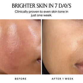 HERBIVORE serum applied to skin small drop demonstrating blendability and glow