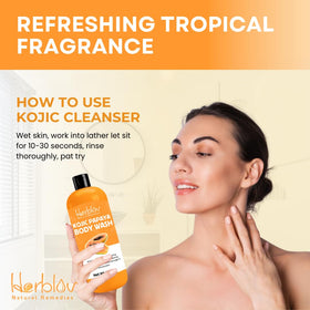 Herblov label close-up detailing key ingredients for even tone