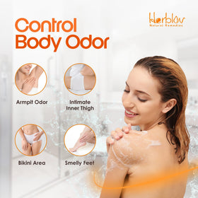 Herblov soap bar close-up highlighting natural texture and gentle cleanse