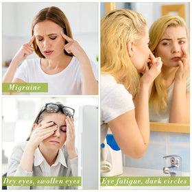 Hercicy jade eye masks chilling in fridge indicating enhanced cooling relief