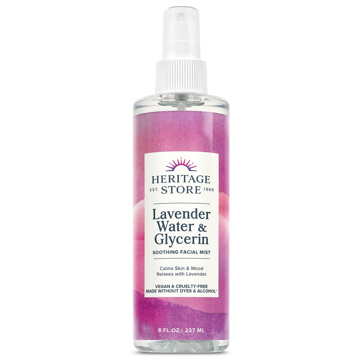 HERITAGE STORE front packaging showing 8 oz bottle and label benefits