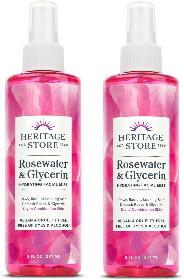HERITAGE STORE front packaging showing two 8oz bottles and benefits
