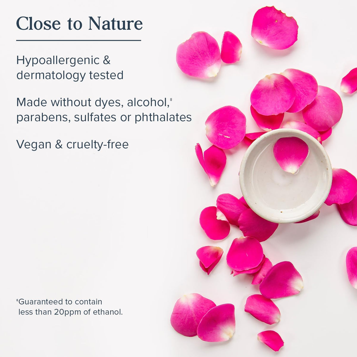HERITAGE STORE close-up of liquid texture demonstrating lightweight, non-greasy hydration
