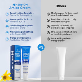 Hermon 2 oz jar beside a coin for size comparison and travel-friendly convenience