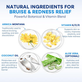 Hermon ingredient label close-up highlighting Arnica montana and vitamin K for sensitive skin