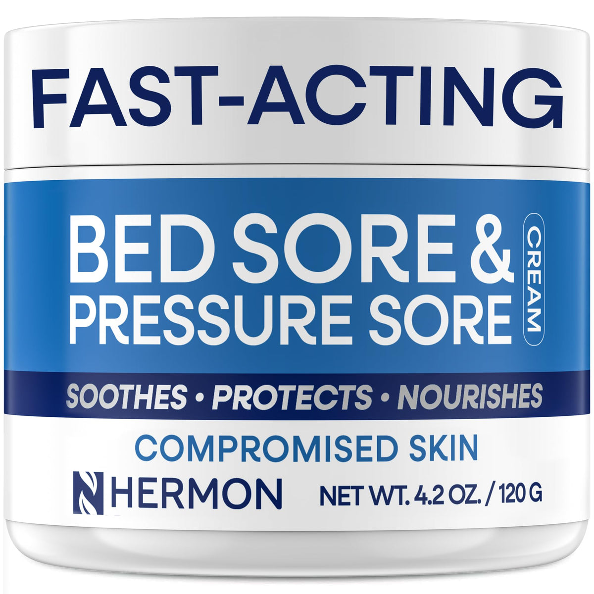 Hermon front packaging showing product and quick benefit