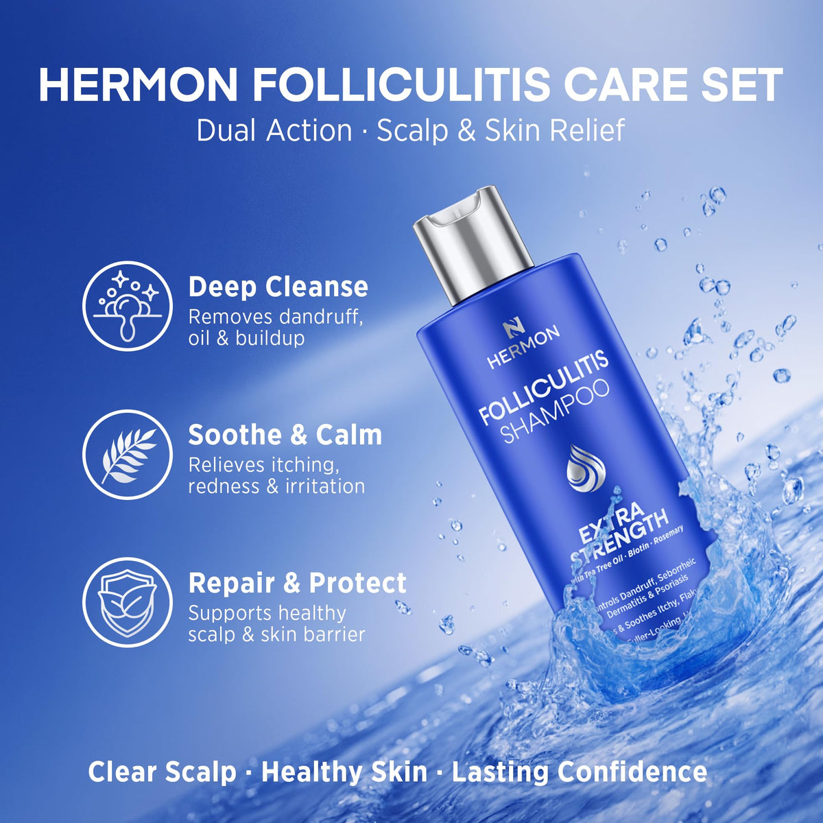 Hermon cream application on hand demonstrating targeted topical relief benefit