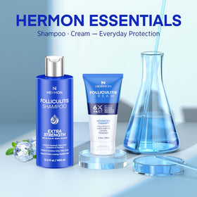 Hermon cream texture close-up illustrating smooth spreadable formula benefit